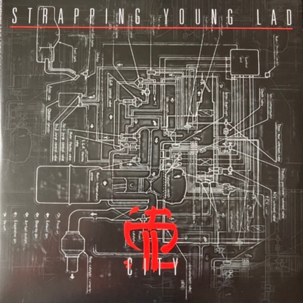 STRAPPING YOUNG LAD : CITY LTD 2LP 180G YELLOW BLACK SPLATTER VINYL