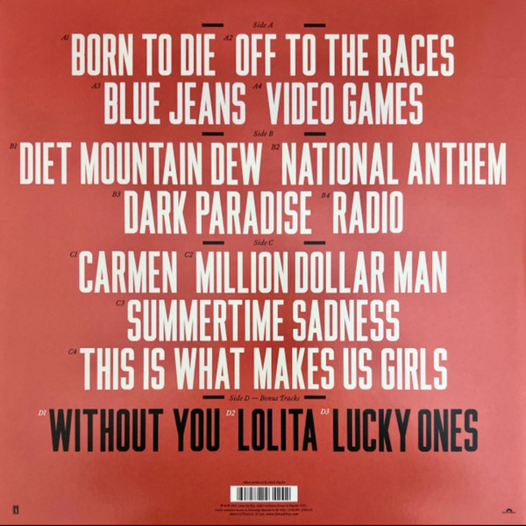 LANA DEL REY : BORN TO DIE 2LP 180G DELUXE EDITION