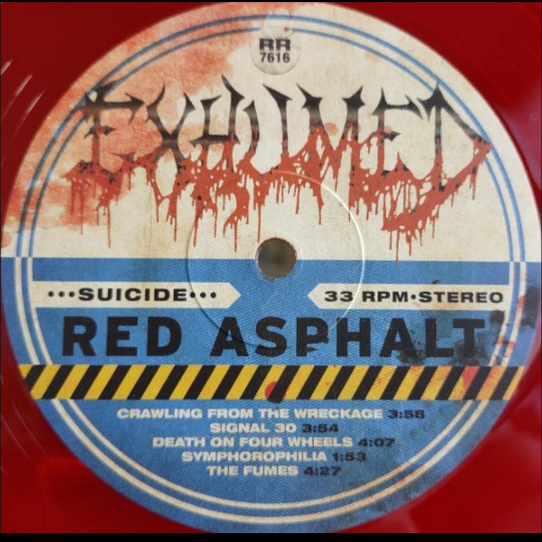EXHUMED : RED ASPHALT LTD LP 180G BLOOD RED VINYL