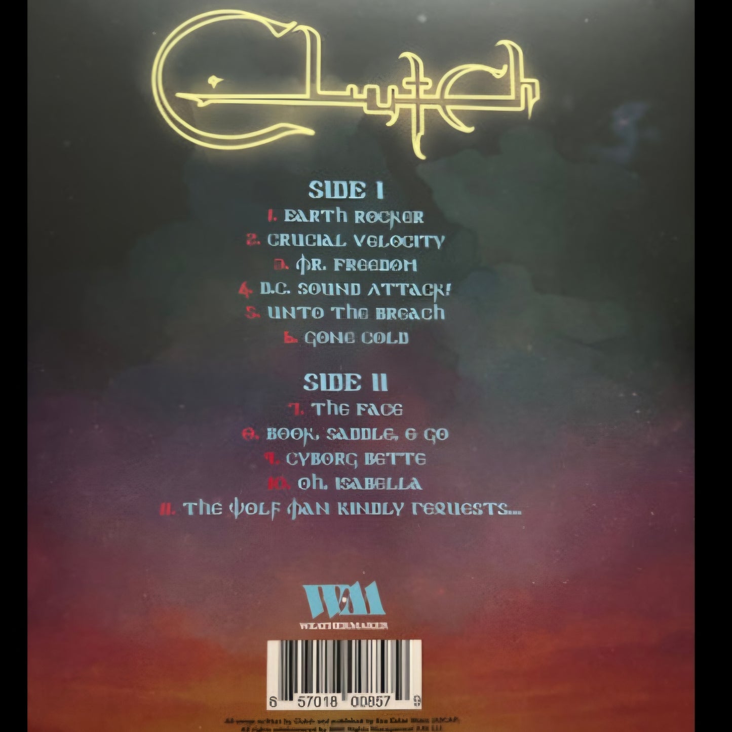 CLUTCH : EARTH ROCKER LTD LP 180G PURPLE SPLATTER VINYL NUMBERED AUTOGRAPHED INSERT