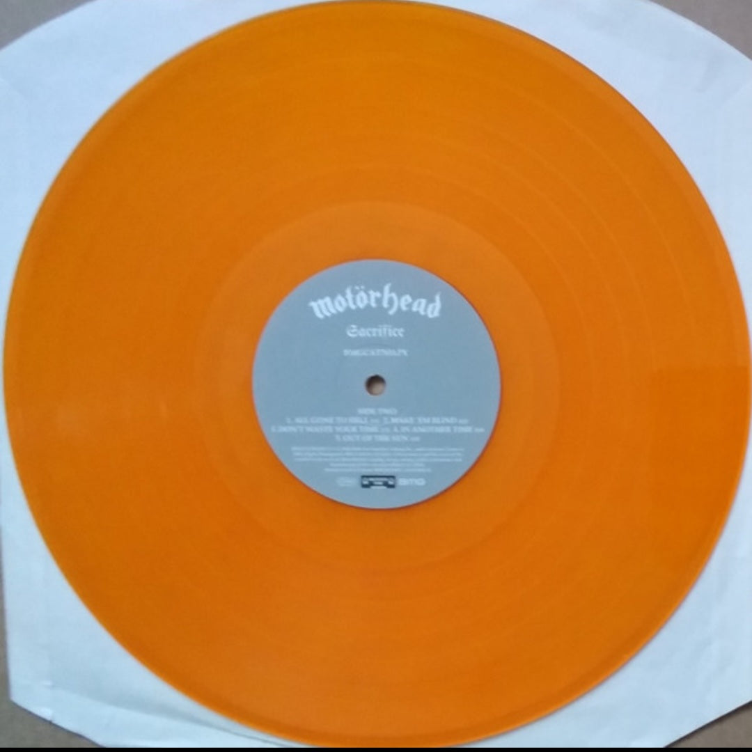 MOTORHEAD : SACRIFICE LTD LP 180G TRANSPARENT ORANGE VINYL