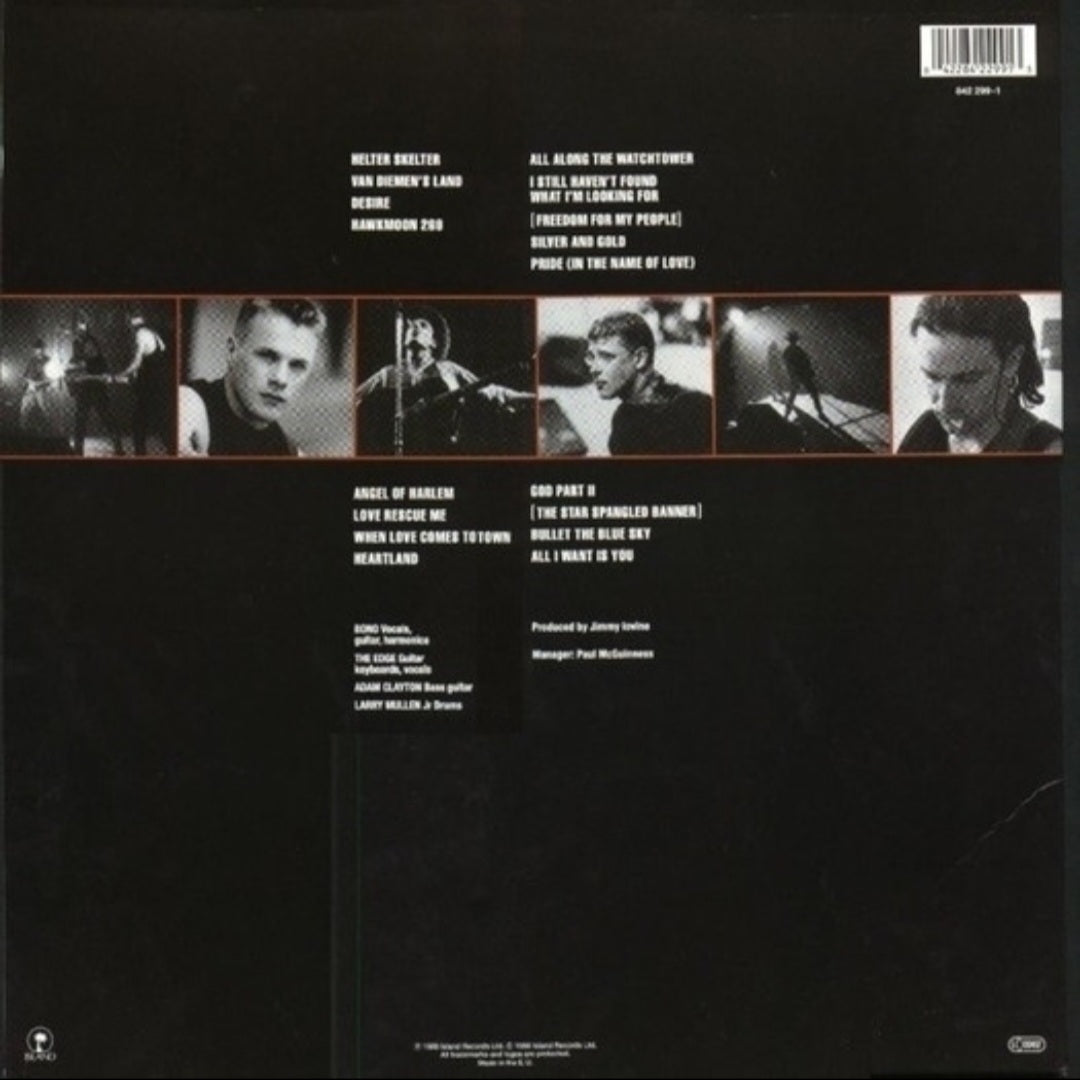 U2 : RATTLE AND HUM 2LP 180G