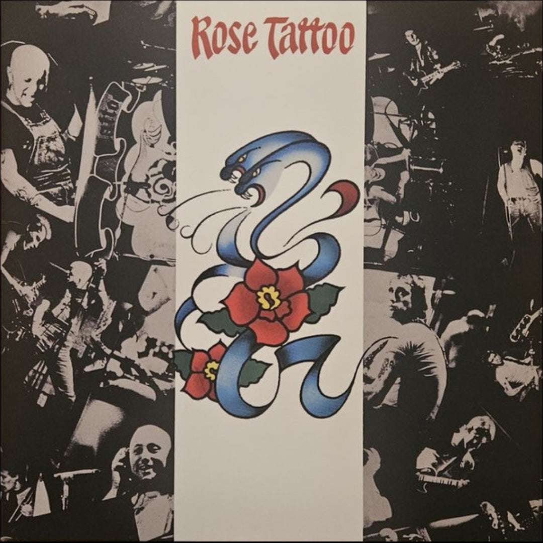 ROSE TATTOO : ROSE TATTOO LTD NUMBERED 50TH ANNIVERSARY LP 180G BLACK WHITE SWIRL VINYL