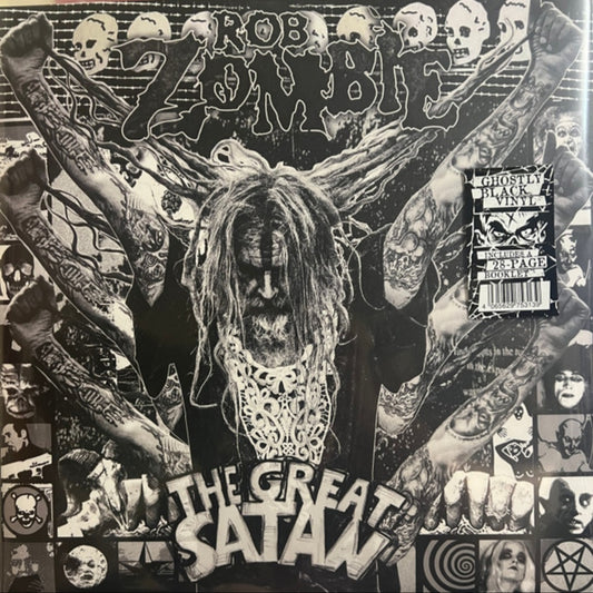 ROB ZOMBIE : THE GREAT SATAN LTD LP 180G GHOSTLY BLACK VINYL INC 28 PAGE BOOKLET