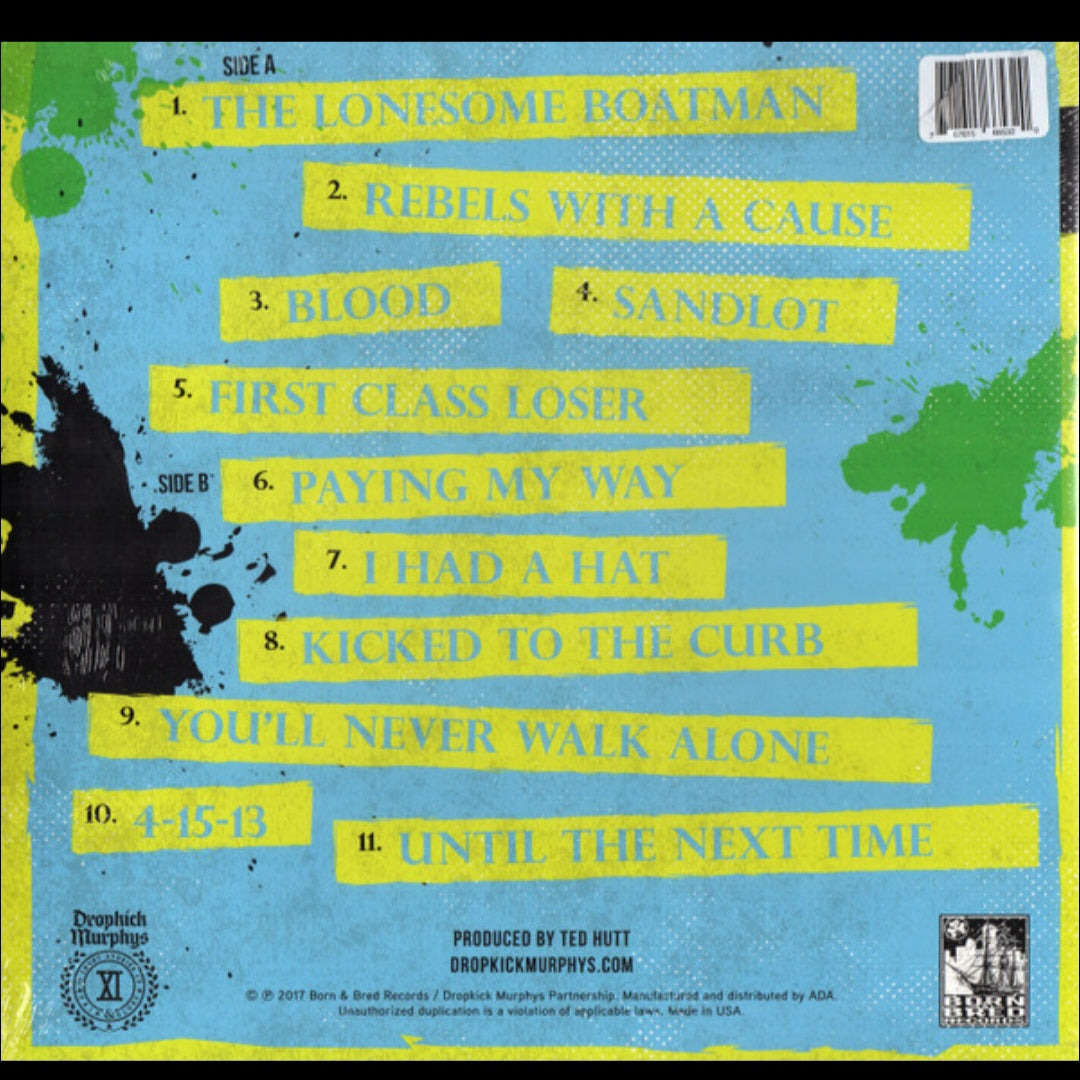 DROPKICK MURPHYS : 11 SHORT STORIES OF PAIN & GLORY LP 180G INC POSTER