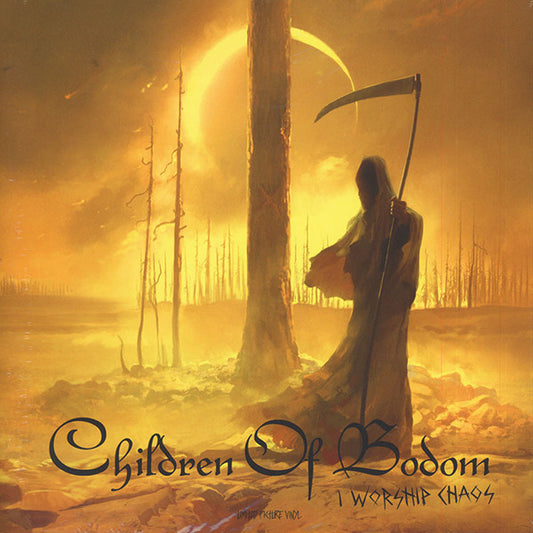 CHILDREN OF BODOM : I WORSHIP CHAOS LTD 10TH ANNIVERSARY LP 180G YELLOW BLACK WHITE MARBLED VINYL