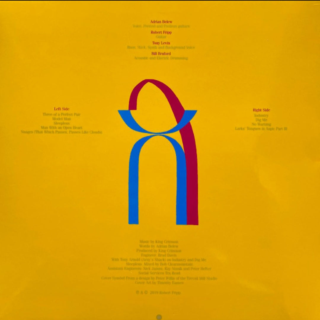 KING CRIMSON : THREE OF A PERFECT PAIR LP 200G HEAVYWEIGHT VINYL