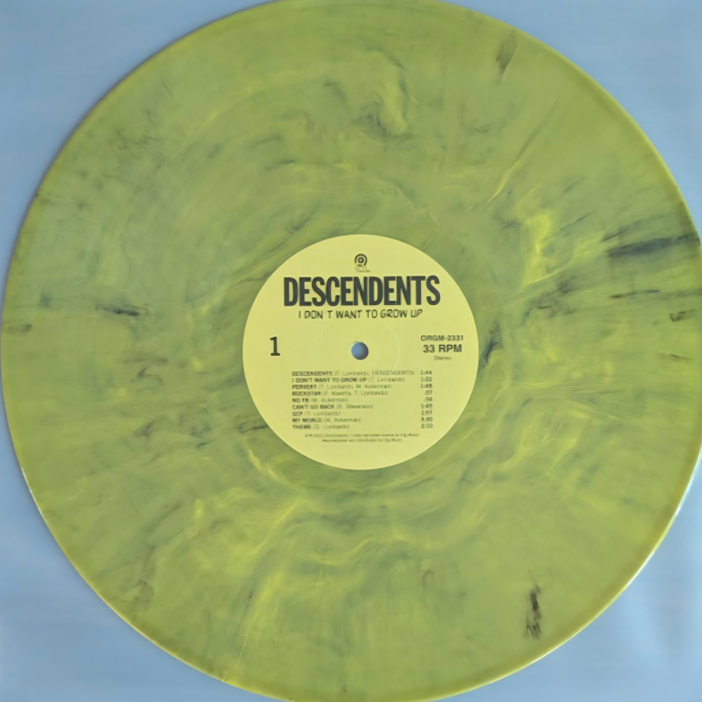 DESCENDENTS : I DONT WANT TO GROW UP LTD LP 40TH ANNIVERSARY 180G BANANA PEEL COLOURED VINYL