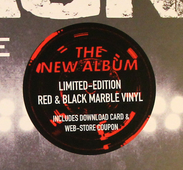 NICKELBACK : FEED THE MACHINE LTD LP 180G RED BLACK MARBLED VINYL