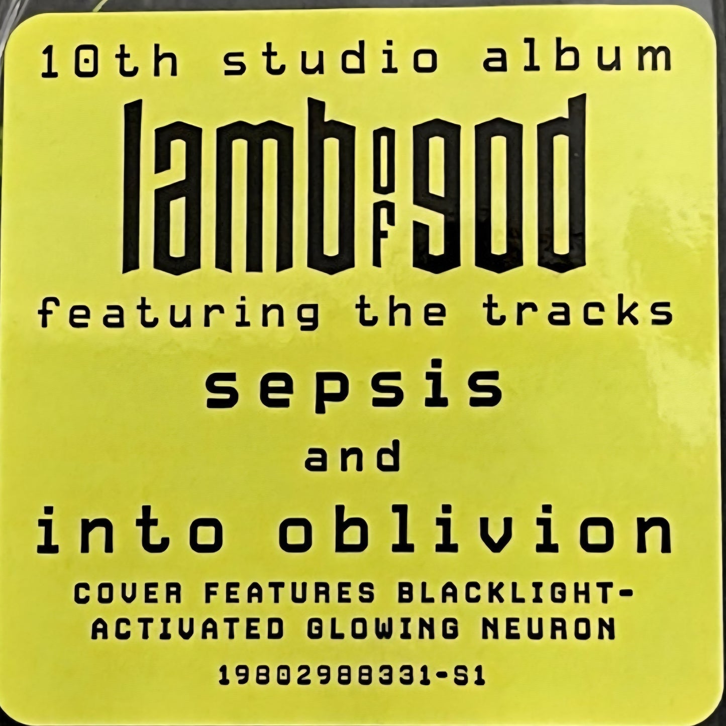 LAMB OF GOD : INTO OBLIVION LP 180G