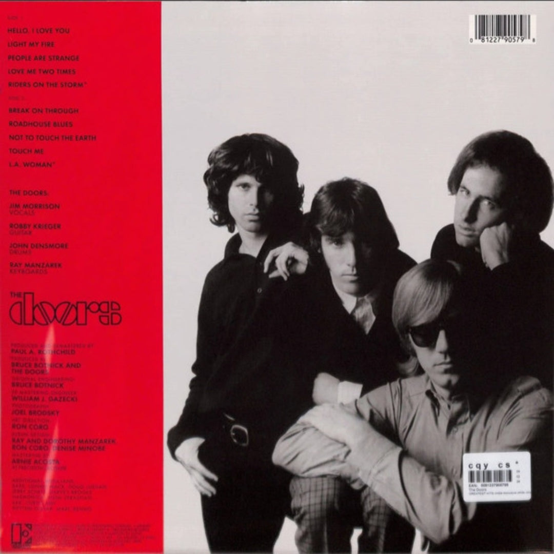 THE DOORS : GREATEST HITS LTD LP 180G WHITE VINYL