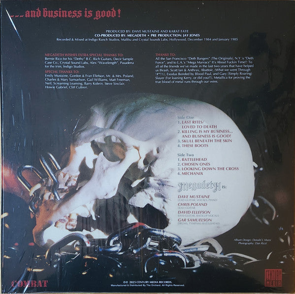 MEGADETH : KILLING IS MY BUSINESS ... AND BUSINESS IS GOOD ! LP 180G