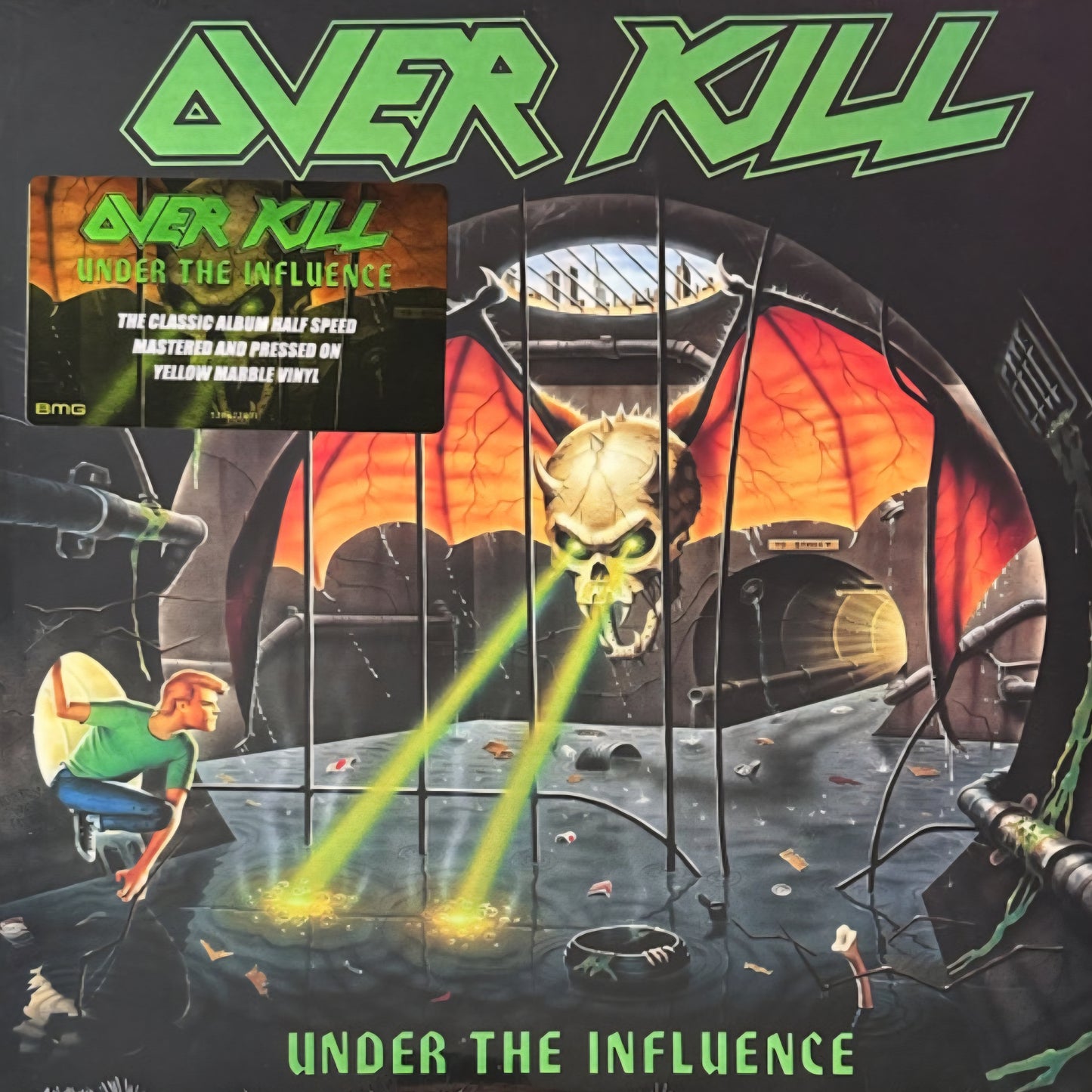 OVERKILL : UNDER THE INFLUENCE LTD LP 180G YELLOW MARBLED VINYL