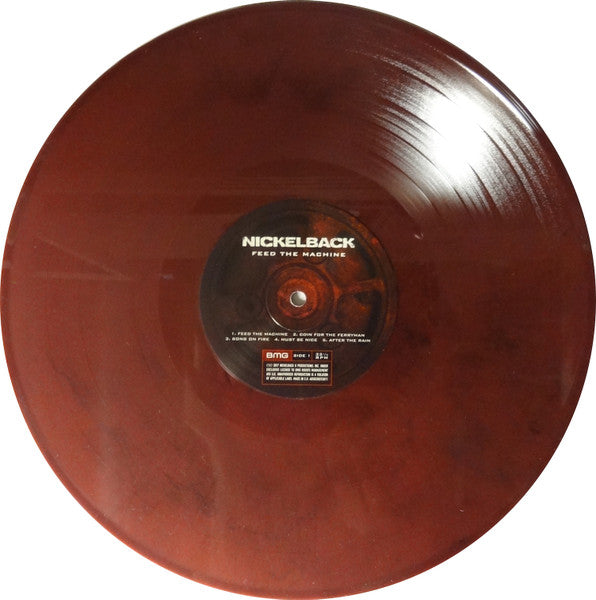 NICKELBACK : FEED THE MACHINE LTD LP 180G RED BLACK MARBLED VINYL