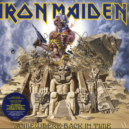 IRON MAIDEN : SOMEWHERE BACK IN TIME THE BEST OF 1980-1989 LTD 2LP 180G PICTURE DISC