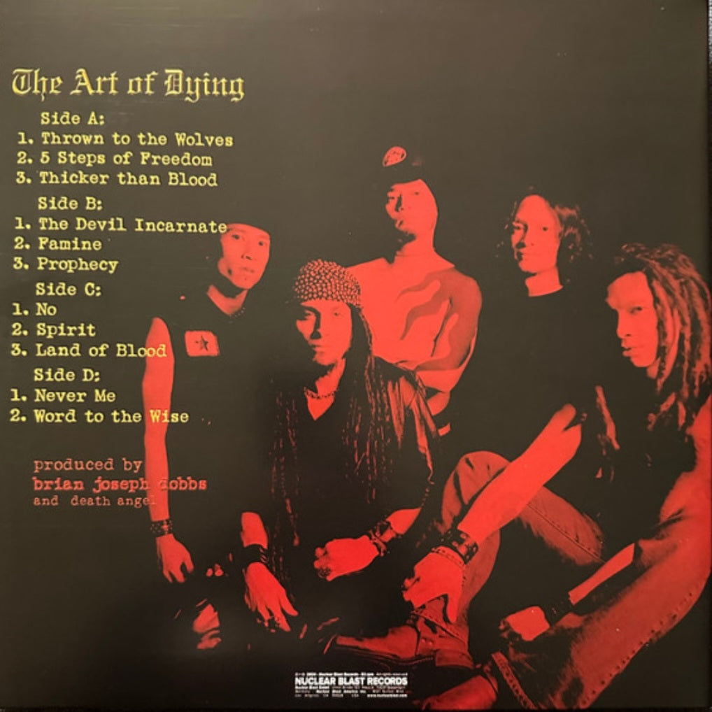 DEATH ANGEL : THE ART OF DYING LTD 2LP 180G TRANSPARENT YELLOW VINYL