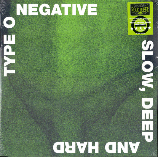 TYPE O NEGATIVE : SLOW DEEP AND HARD LTD 2LP 180G BLACK GREEN MARBLED VINYL