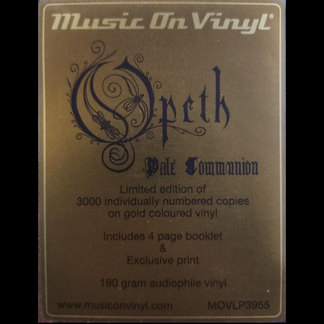 OPETH : PALE COMMUNION LTD NUMBERED 2LP 180G GOLD VINYL