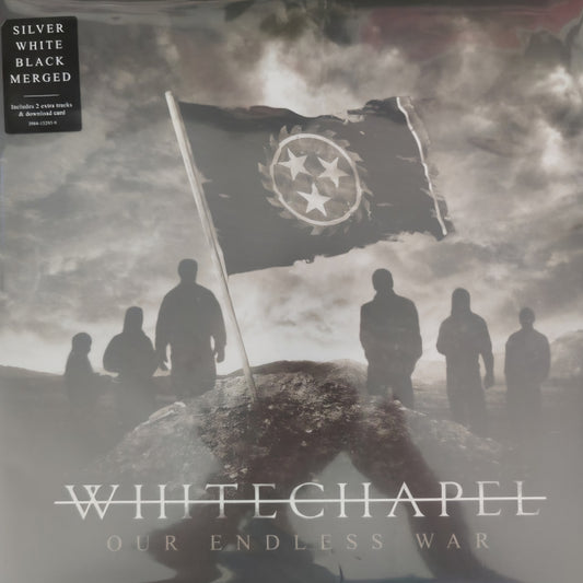 WHITECHAPEL : OUR ENDLESS WAR LTD LP 180G SILVER WHITE BLACK MERGE VINYL