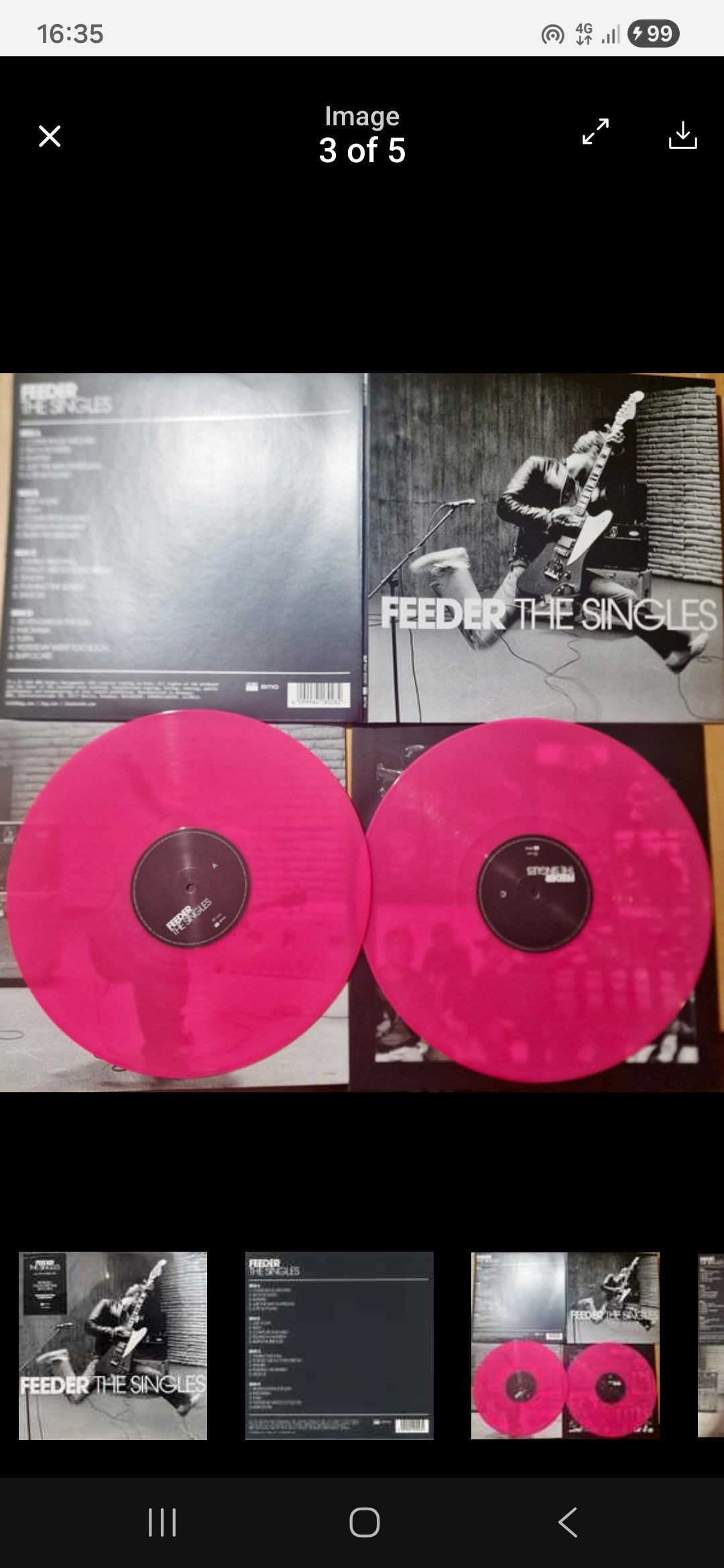 FEEDER : THE SINGLES LTD 2LP 180G TRANSPARENT PINK VINYL