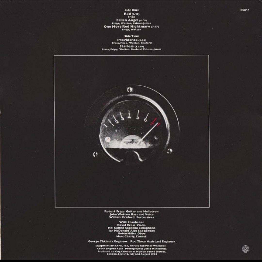 KING CRIMSON : RED LP 200G HEAVYWEIGHT VINYL