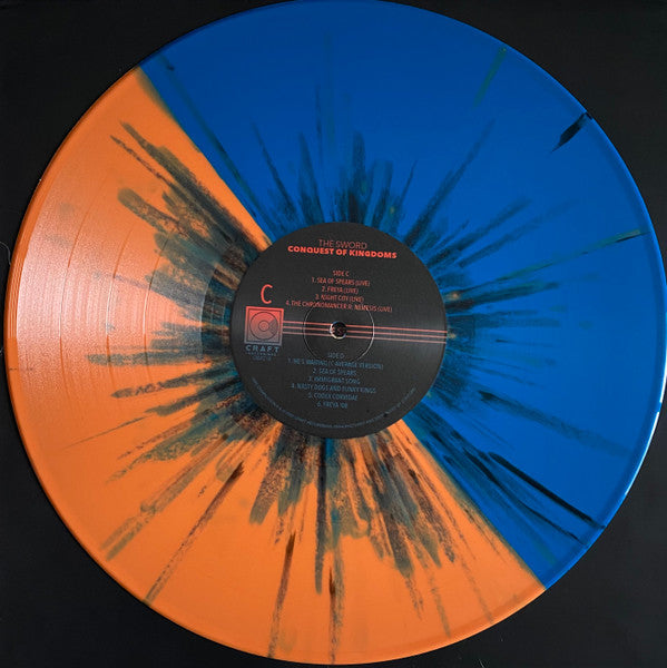 THE SWORD : CONQUEST OF KINGDOMS LTD 3LP 180G ORANGE BLUE BLACK SPLATTER VINYL