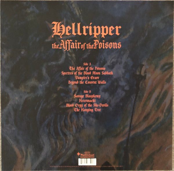 HELLRIPPER : THE AFFAIR OF THE POISONS LP 180G