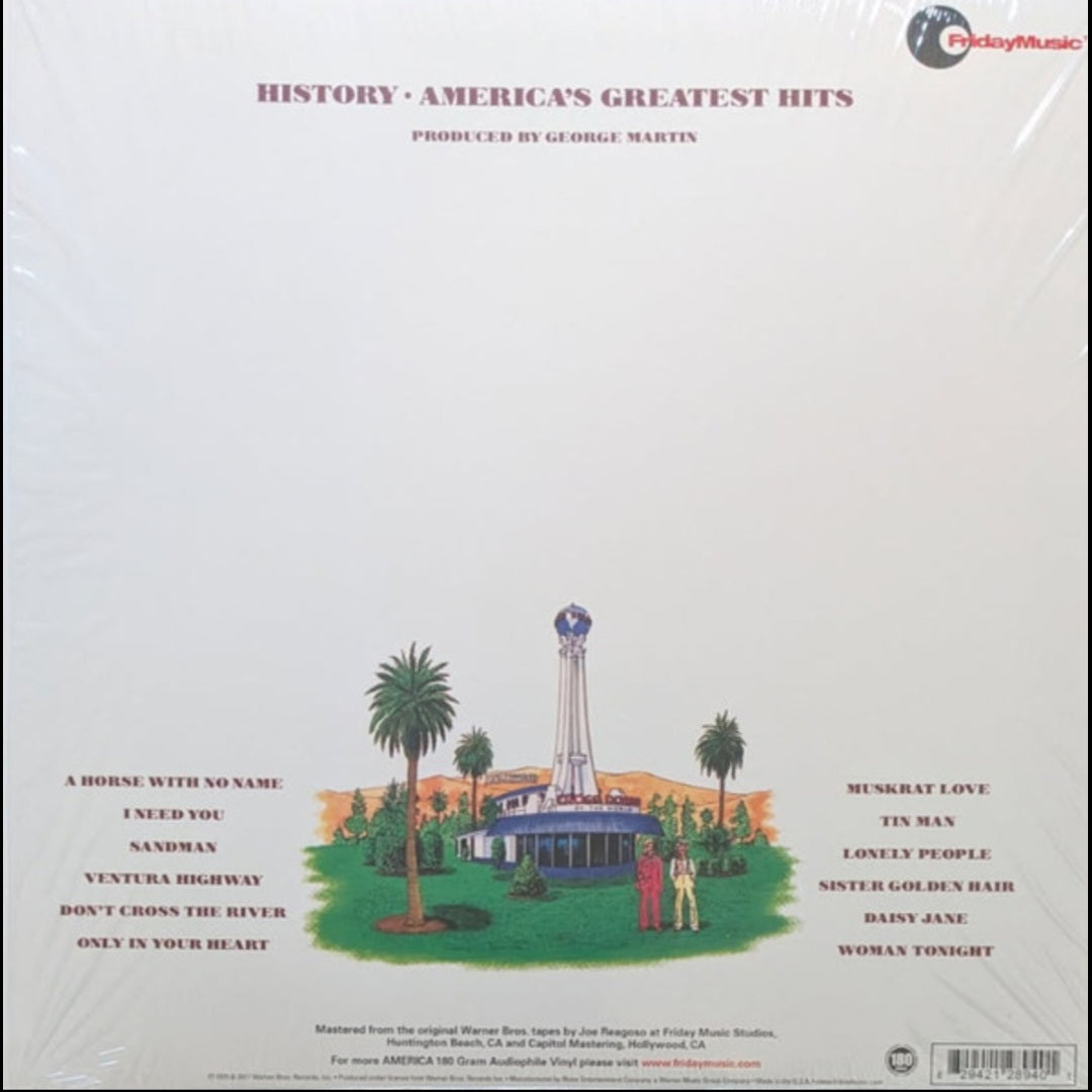 AMERICA : HISTORY - AMERICAS GREATEST HITS LTD 50TH ANNIVERSARY LP 180G GREEN VINYL