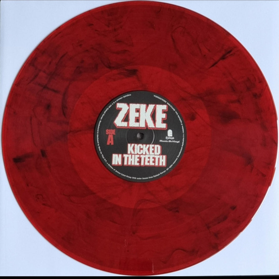 ZEKE : KICKED IN THE TEETH LTD NUMBERED LP 180G RED BLACK MARBLED VINYL
