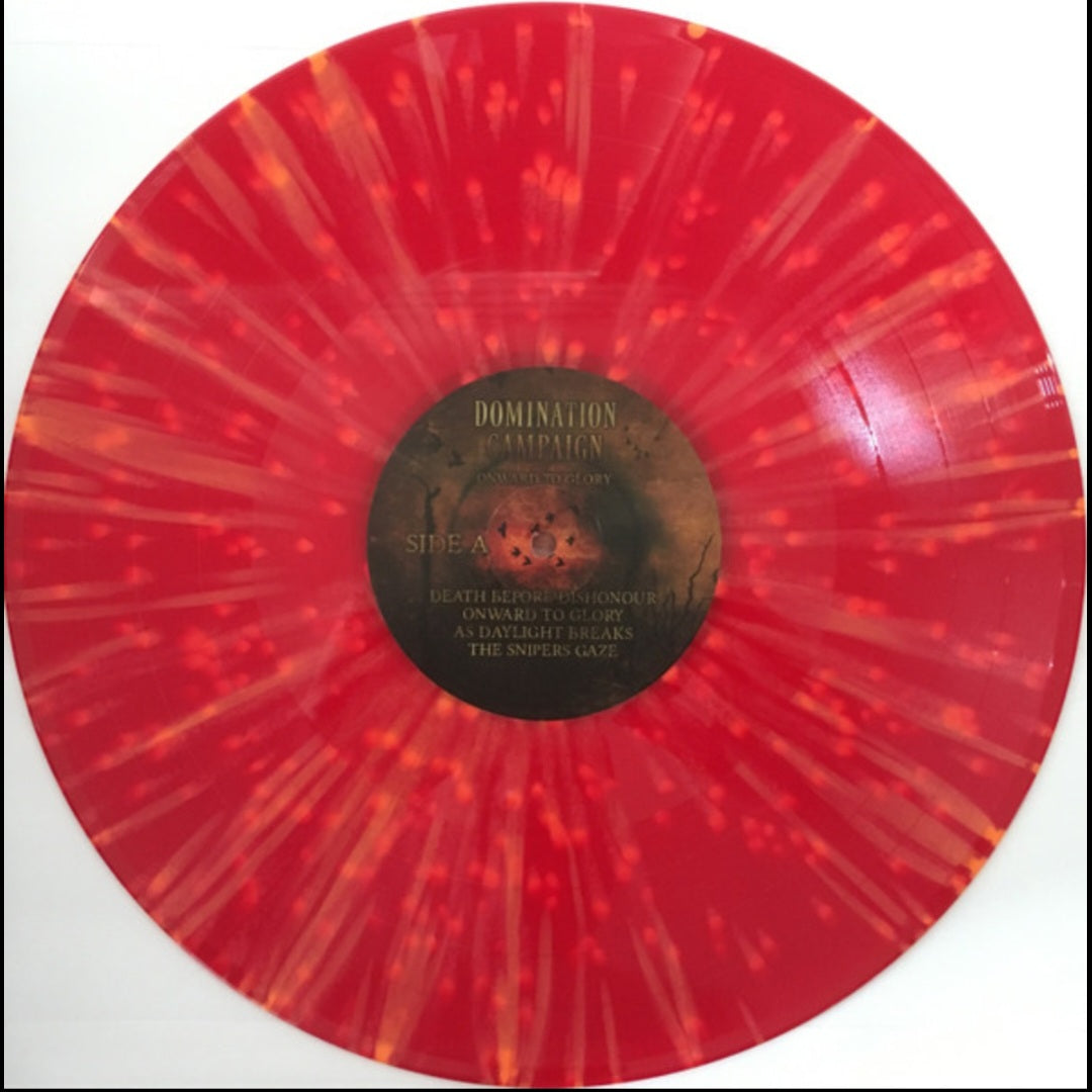 DOMINATION CAMPAIGN : ONWARD TO GLORY LTD LP 180G RED ORANGE SPLATTER VINYL