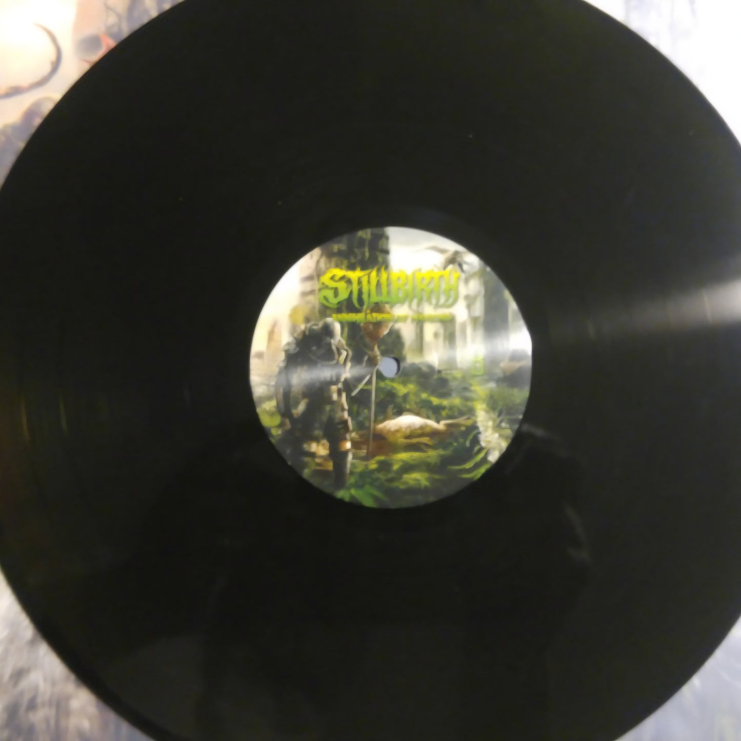 STILLBIRTH : ANNIHILATION OF MANKIND LTD LP 180G DARK GREEN BLACK MARBLED VINYL
