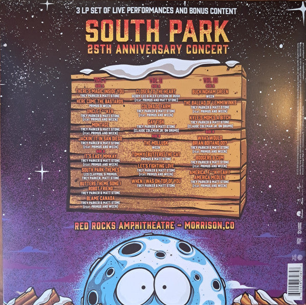 SOUTH PARK/PRIMUS/WEEN : 25TH ANNIVERSARY CONCERT LIVE AT RED ROCKS LTD 3LP 180G