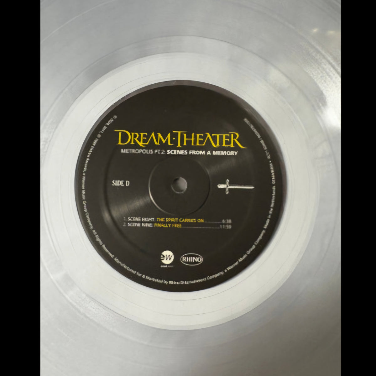 DREAM THEATER : METROPOLIS PT 2 - SCENES FROM A MEMORY LTD 2LP 180G CLEAR VINYL