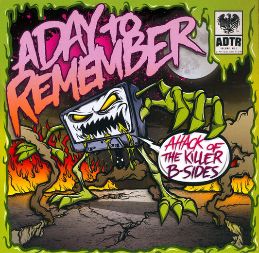 A DAY TO REMEMBER : ATTACK OF THE KILLER B-SIDES LTD 10" EP RSD 15TH ANNIVERSARY  ORANGE VINYL