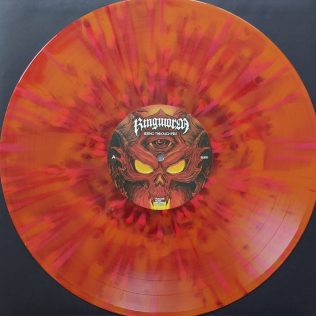 RINGWORM : SEEING THROUGH FIRE LTD LP 180G RED MAGENTA SPLATTER VINYL