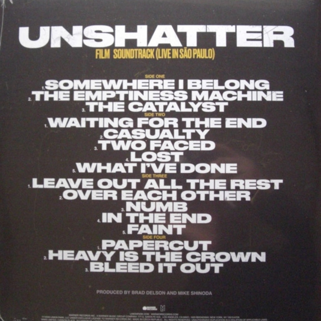 LINKIN PARK : UNSHATTER FILM SOUNDTRACK LIVE IN SAO PAULO LTD 2LP 180G CITRUS VINYL
