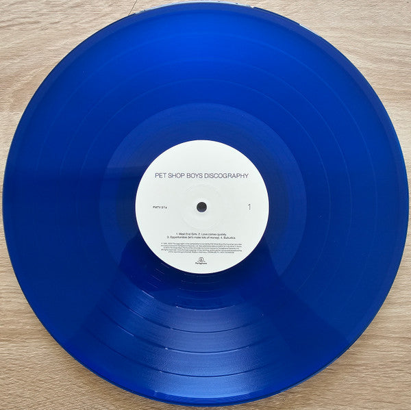 PET SHOP BOYS : DISCOGRAPHY THE SINGLES LTD 2LP 180G BLUE VINYL
