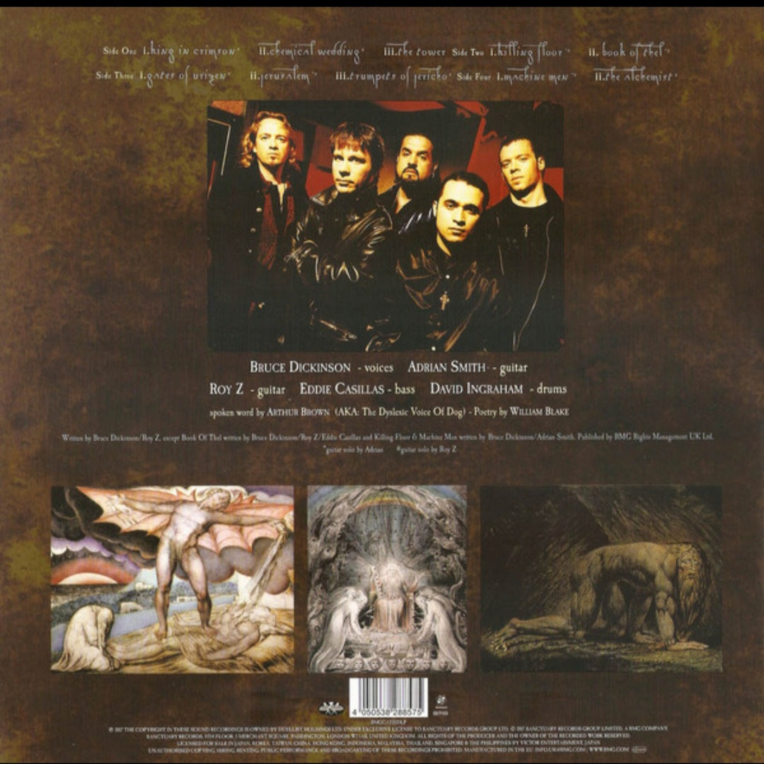 BRUCE DICKINSON : THE CHEMICAL WEDDING 2LP 180G GATEFOLD SLEEVE